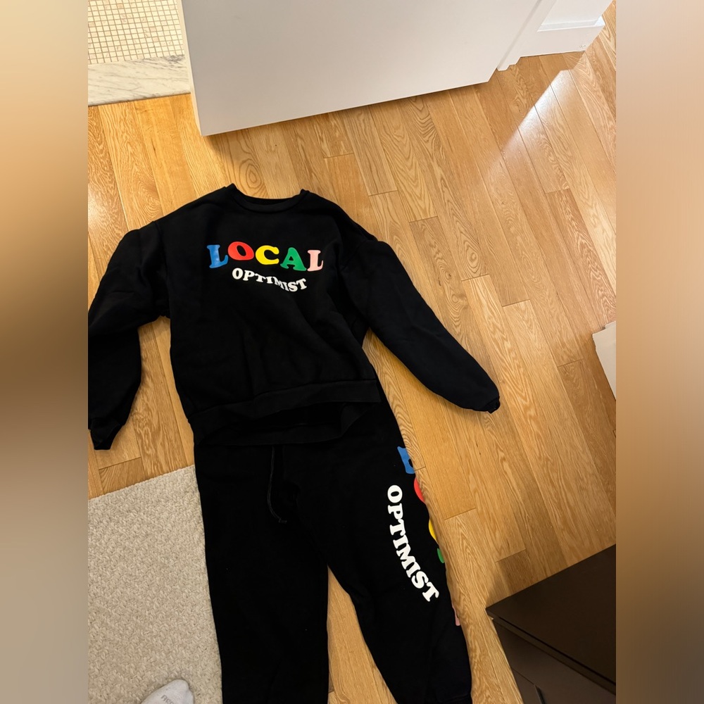 MadHappy graphic print crewneck sweatsuit